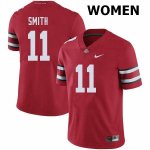Women's Ohio State Buckeyes #11 Tyreke Smith Red Nike NCAA College Football Jersey In Stock RRM7544UD